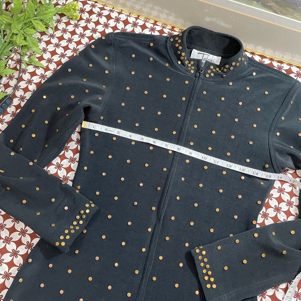 Vintage Tadashi  studded Top - Picture 4 of 10